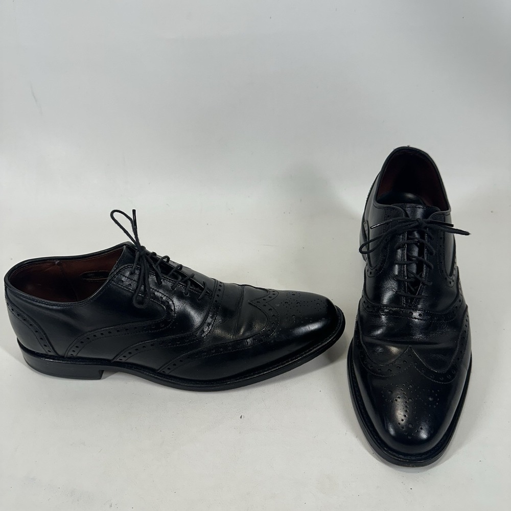 Allen Edmonds MCCLAIN Men's WINGTIP Oxfords 10 C Black USA